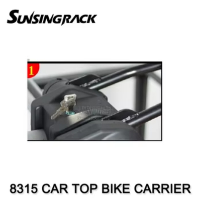 8315 New Design Durable 1-Bike Car Roof Mount Carrier Universal Aluminum Alloy 4x4 Accessory fit for Travel Luggage